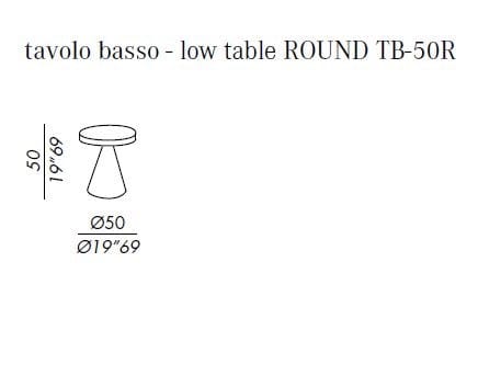 Круглый садовый столик в Ductal® Meridiani CONE OPEN AIR ARCH-00011671 - Вид №1