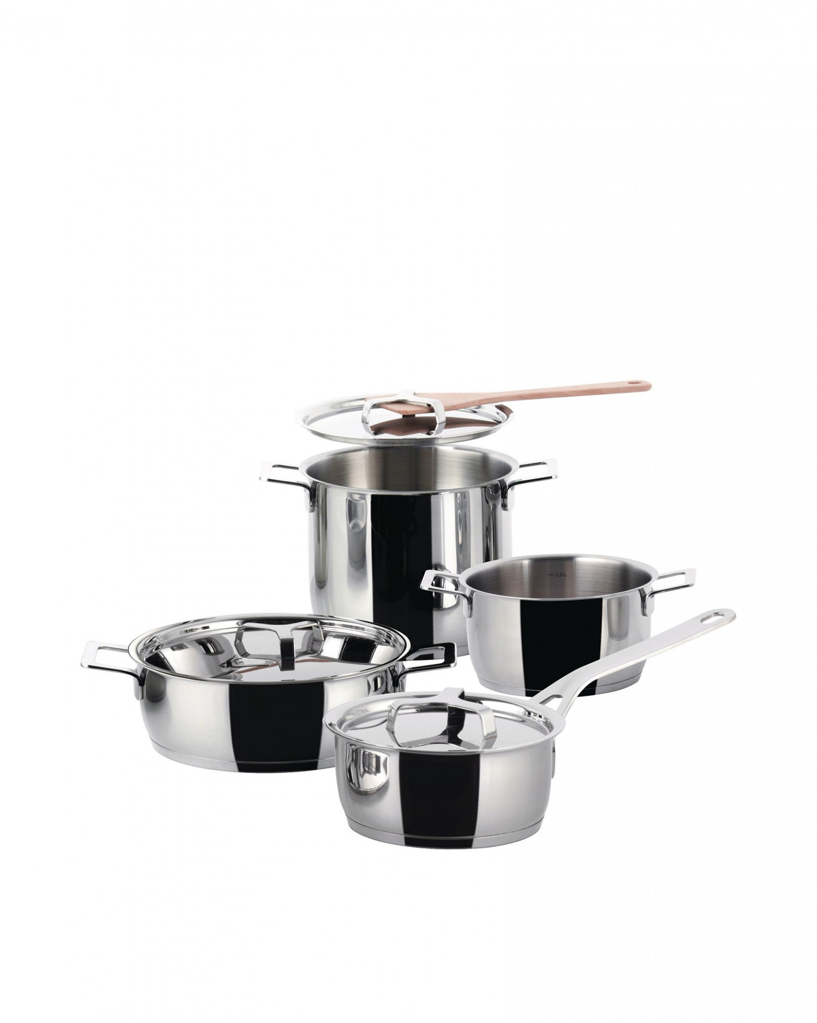 Набор посуды из 7 предметов Alessi Pots & Pans Pots&pans AJM100S7