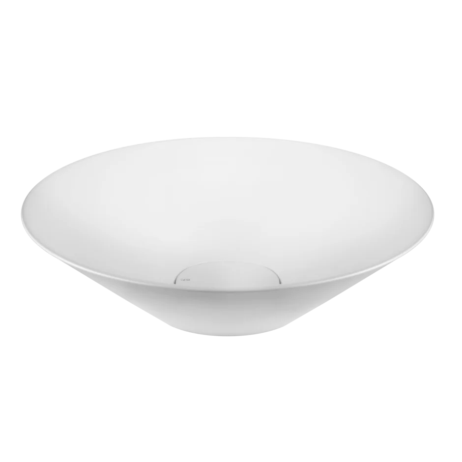 Умывальник 45903 521 Gessi Ventaglio ХРУСТАЛЬНОЕ РАСТЕНИЕ МАТОВО - БЕЛОГО ЦВЕТА 45903521