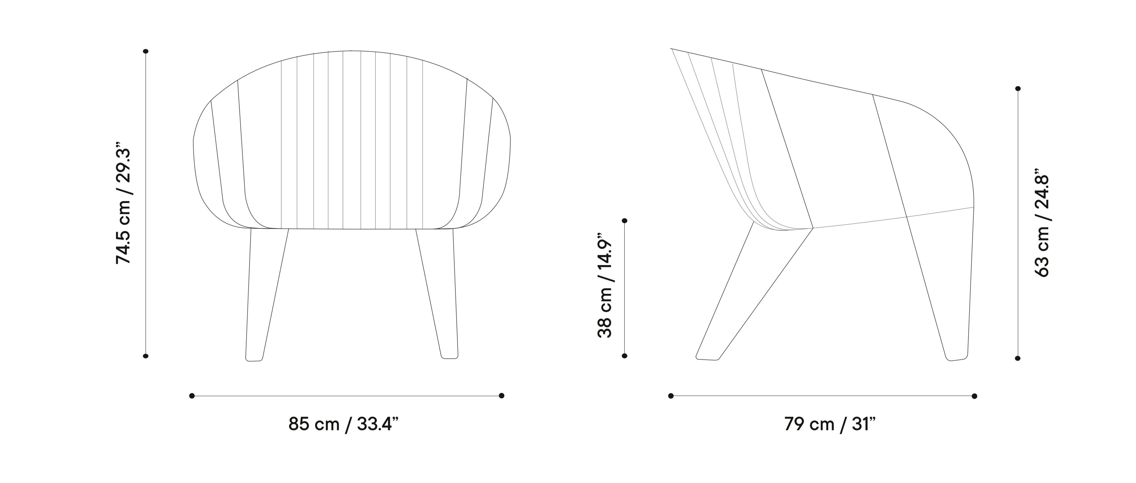 Стальной стул с порошковым покрытием с подлокотниками iSimar оливковое дерево ARCH-00063895 - Вид №17