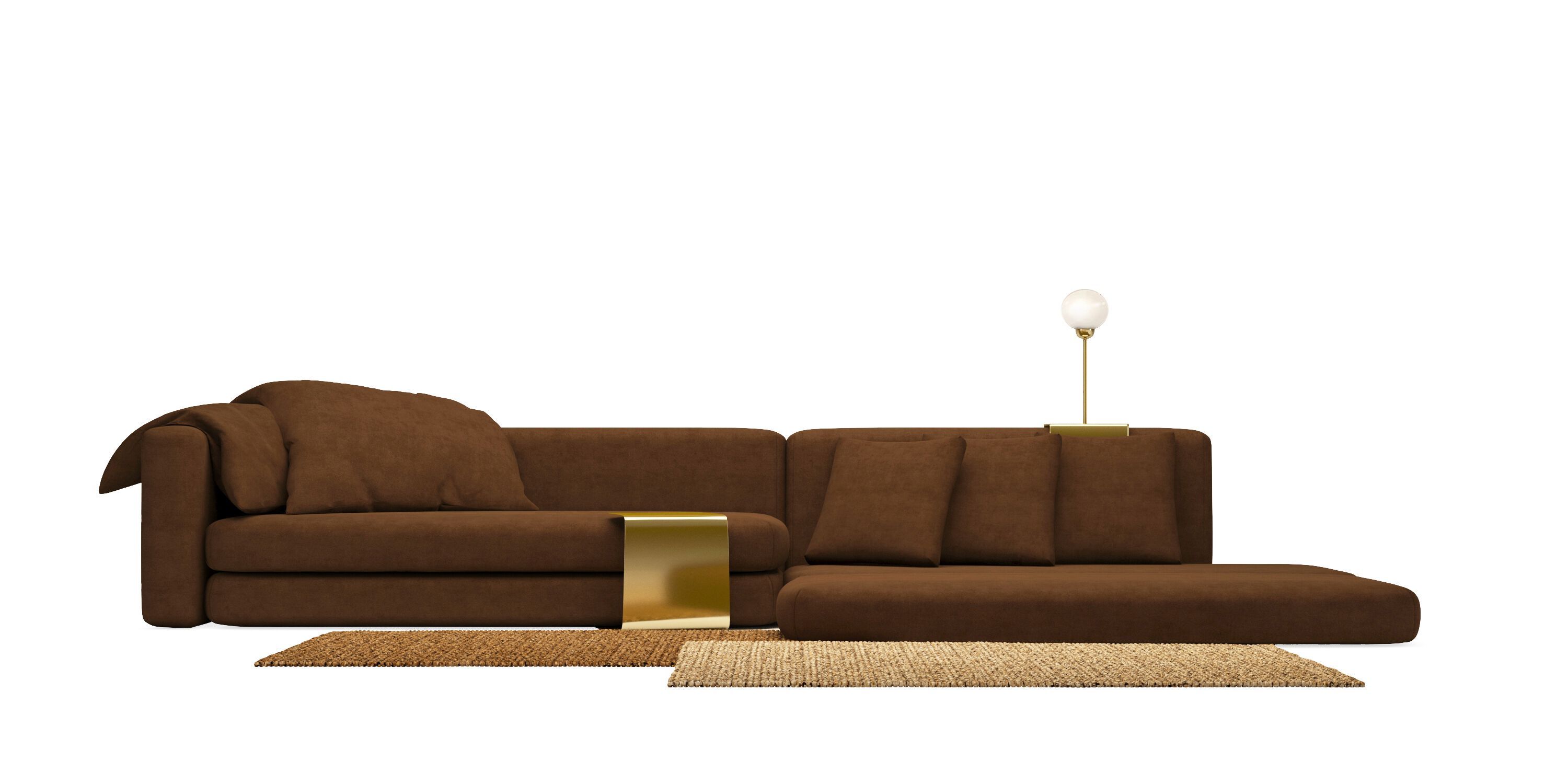 Ткань диван HANNABI MODEL NO.28 LONG ARCH-00126294 - Вид №2