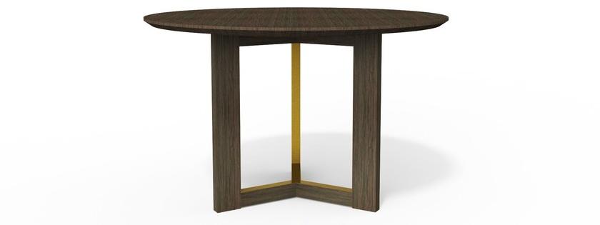 HMD INTERIORS Круглый обеденный стол из дерева Tri sun-id-1383893 - Вид №4