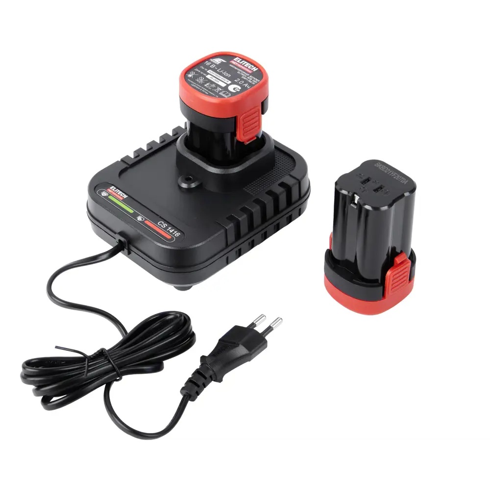 Аккумуляторная дрель-шуруповерт ELITECH HD CD 16L2 с двумя скоростями 89375681 STLM-1434635 - Вид №8