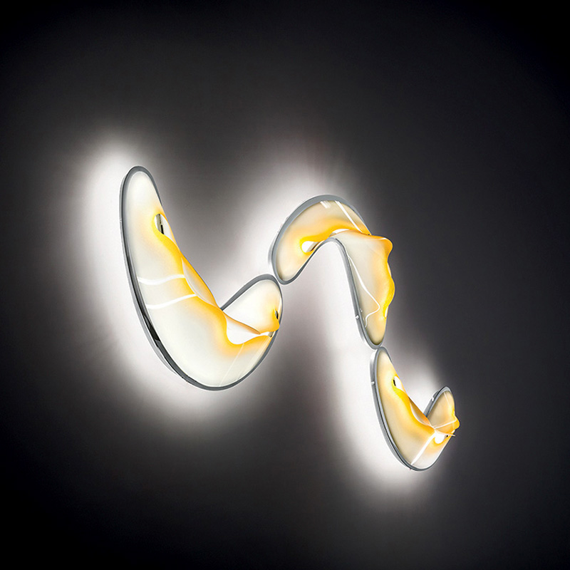 Светильник настенный желтый Crocco Medium Yellow CRO14APP0002G_000 SLAMP  00-3882834 Желтый  - Вид №1
