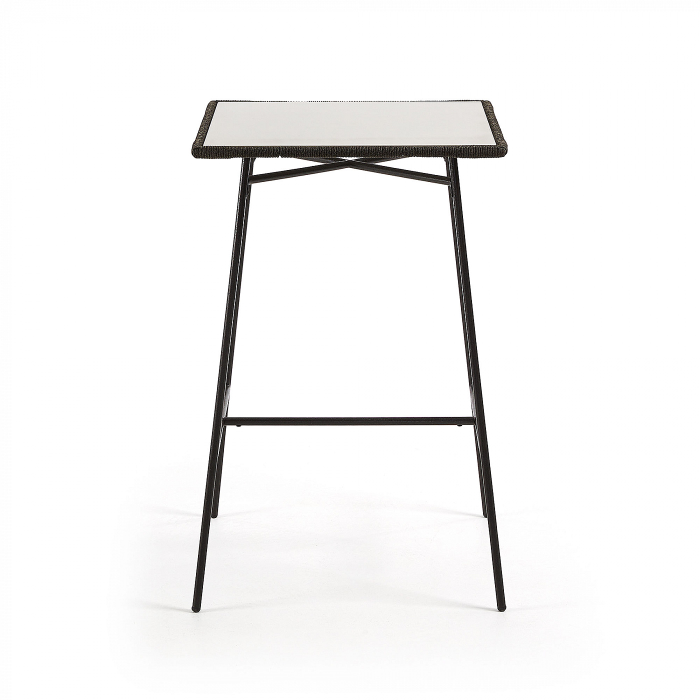 067683 Стол Freeman 70х70 серый La Forma Leora  - Вид №2