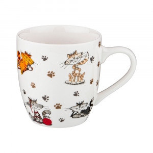 359-649 Посуда фарфоровая КРУЖКА "ВЕСЕЛЫЕ ДРУЗЬЯ" 1000 мл Lefard