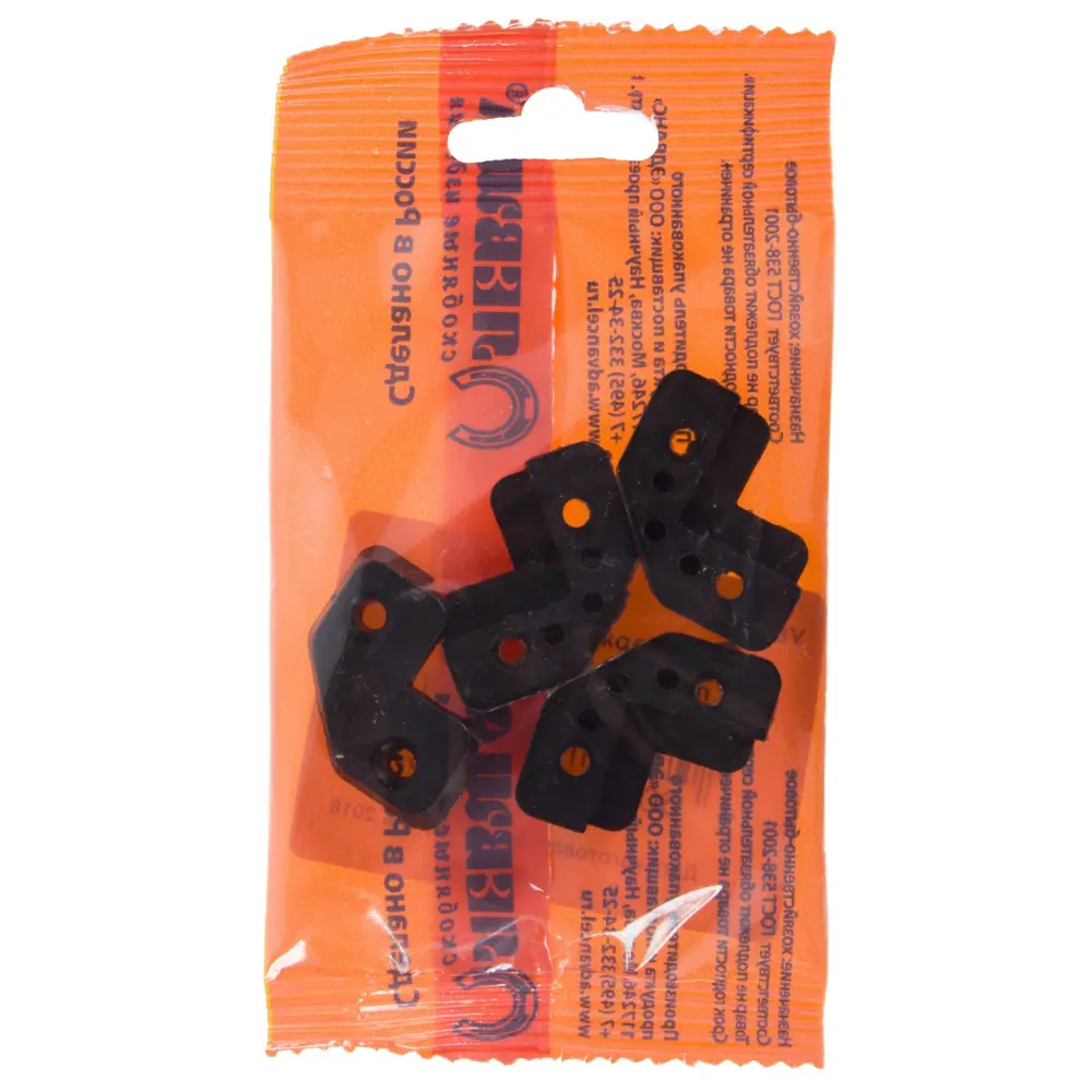 Стеклодержатель угловой пластик цвет венге 4 шт ЛЕВША STLM-2177101 - Вид №3