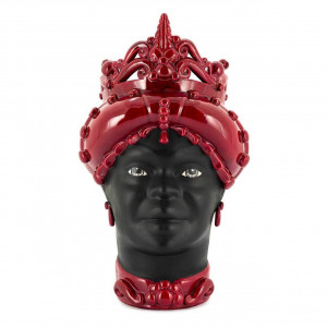 201141-48 ABHIKA ВАЗА MORO LADY MED. МАТ H45 BURGUNDY