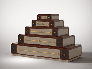 Деревянный комод со встроенными ручками