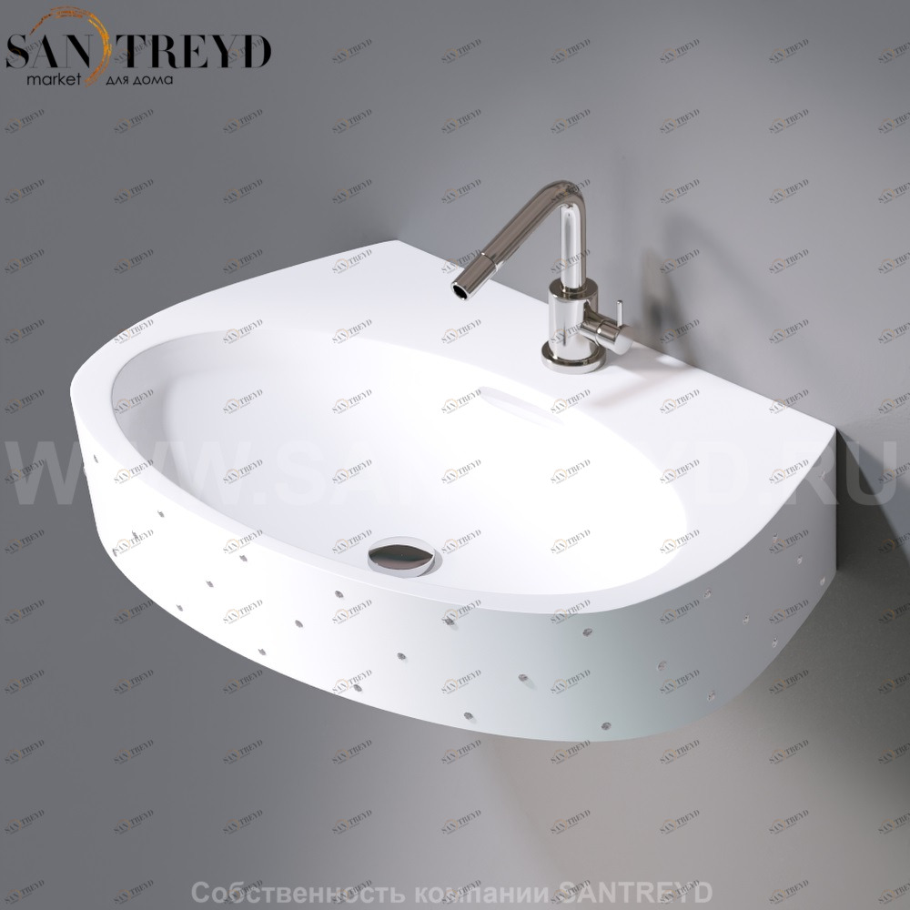 L281.101SW Подвесная раковина настенная овальная A. e T. Italia OVAL белая AeT ITALIA