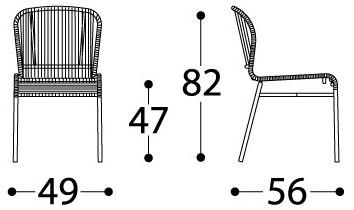 Varaschin Стул ручной работы из синтетического волокна Cricket 2990 - Вид №10