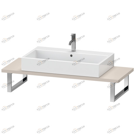 BR106C09191 Консоль для накладных раковин и встраиваемых умывальников, Толщина консоли 30 мм Brioso #BR106C 550 мм Серо-коричневый декор Duravit