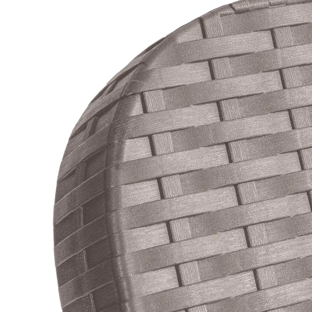 Шезлонг без подушки Rattan 187x44 см пластик серый Santreyd STLM-2071443 - Вид №10