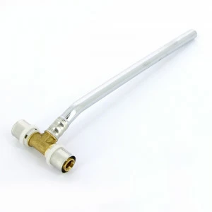 Тройник пресс с трубкой 300мм для радиаторов TIEMME 20x15