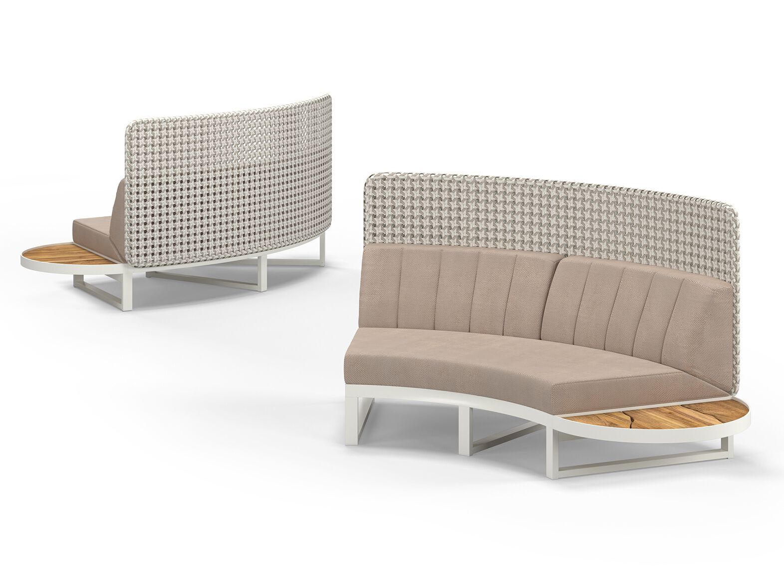 Изогнутый модульный садовый диван с высокой спинкой MAMAGREEN Munia ARCH-00073145 - Вид №6