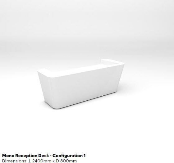 Isomi Стойка администратора для модульного офиса из твердой поверхности Mono sun-id-1428660 - Вид №2