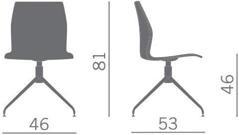 Kastel Стул на пьедестале из пластика Kalea sun-id-1490333 - Вид №2