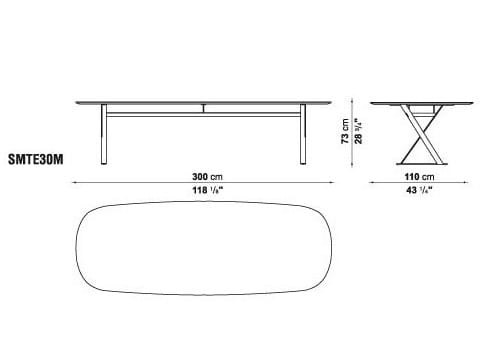 Прямоугольный стол с столешницей из МДФ Maxalto пафос ARCH-00153152 - Вид №8