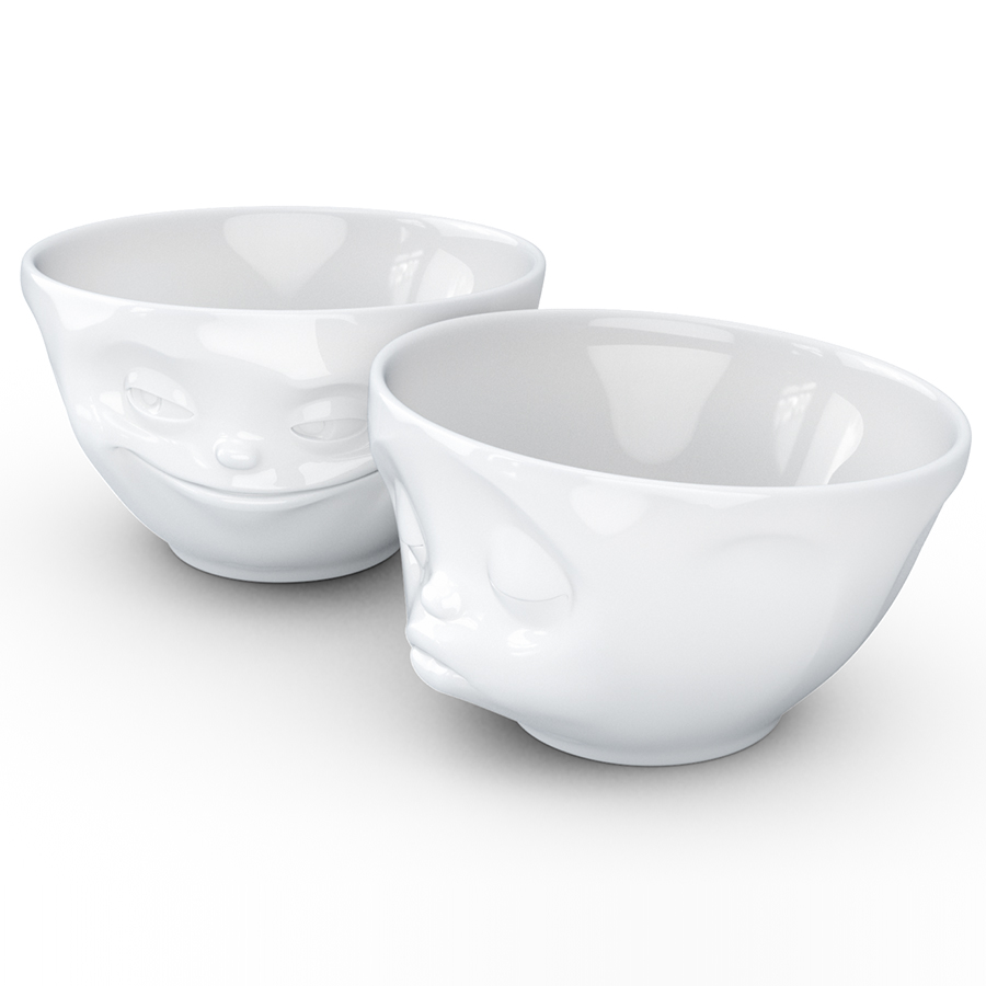 T01.22.01 Набор из 2 чаш tassen grinning & kissing 200 мл белый Tassen by FIFTYEIGHT PRODUCTS  - Вид №8