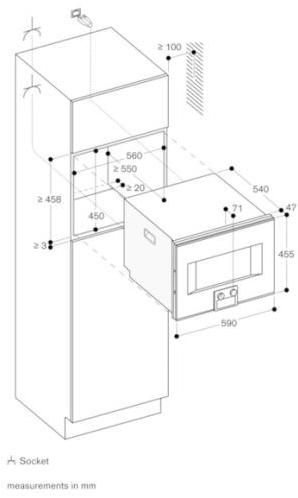 Gaggenau Комбинированная печь из стали и стекла Serie 400 Bs450111 - Вид №2