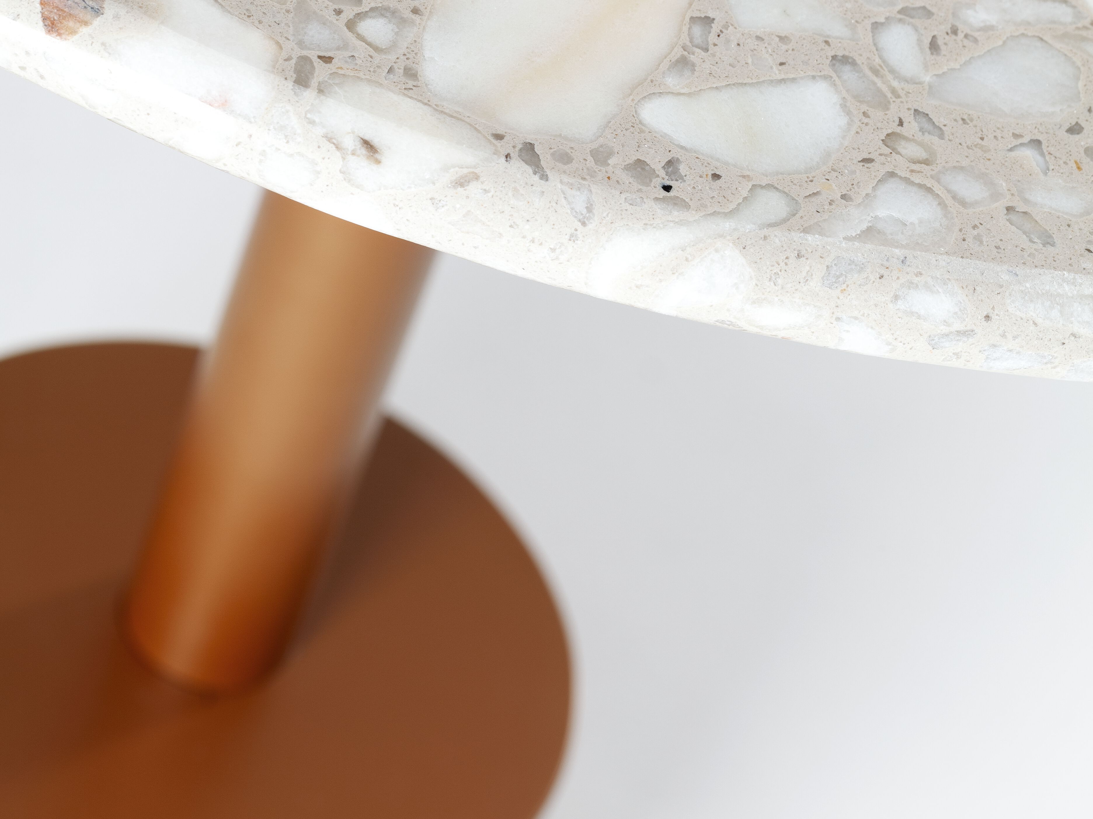 Круглый стол из венецианского терраццо и металла Mambo Unlimited Ideas PRAGA TERRAZZO ARCH-00055421 - Вид №3