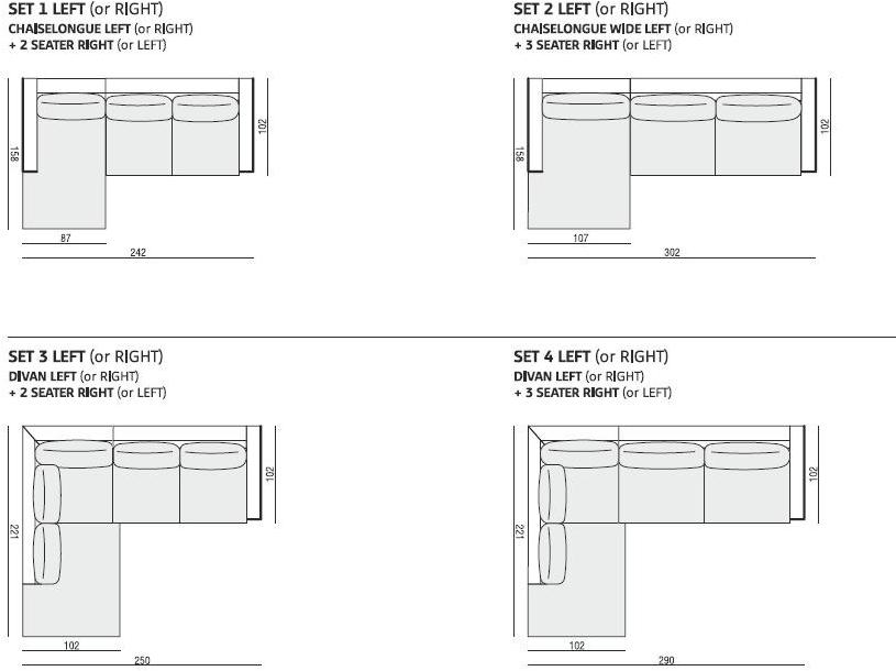 Sits 3-х местный тканевый диван Ronja sun-id-1430158 - Вид №3