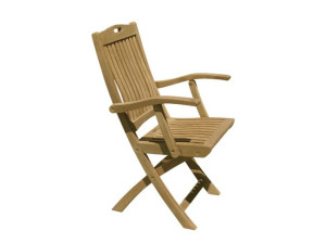 Складной ТИК садовый стул с подлокотниками