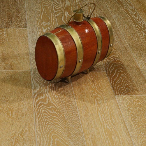 Массивная доска Magestik floor С покрытием Беленый Дуб с брашью (Текстурированная) 300-1800х125 мм MGK Magestic floor 2600300186 - Вид №3