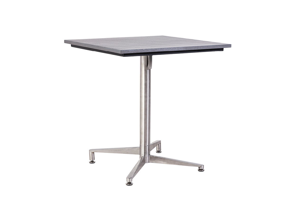 76.00.0072 Стол Победы Tradition Resysta stone серый 70 × 70 + каркас стола складной из нержавеющей стали Mbm Victory