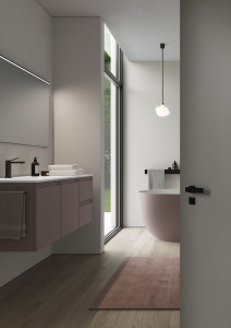 Подвесной шкаф для умывальника с зеркалом