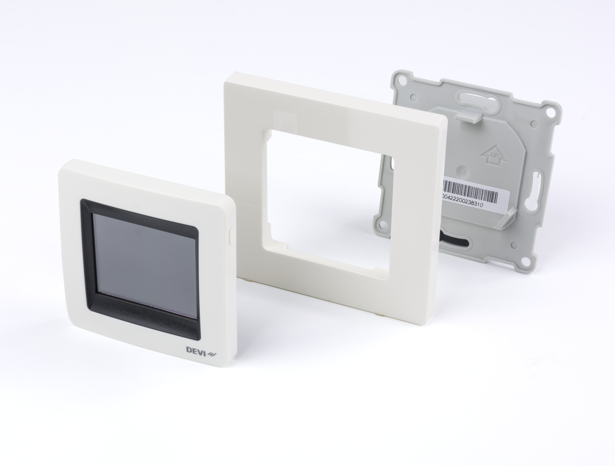 Danfoss DEVIreg™ Touch — программируемый терморегулятор для теплого пола с сенсорным дисплеем DEVIreg Touch терморегулятор бежевый 140F1078  - Вид №13