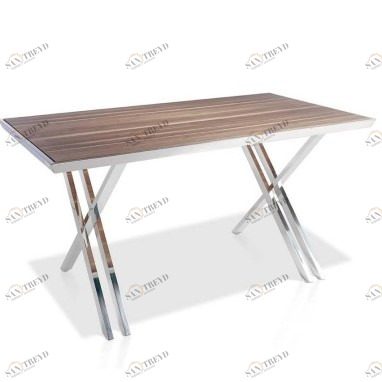 Письменный стол деревянный с металлическими ножками BZ511 Nogal от Angel Cerda ANGEL CERDA  147520 Коричневый 