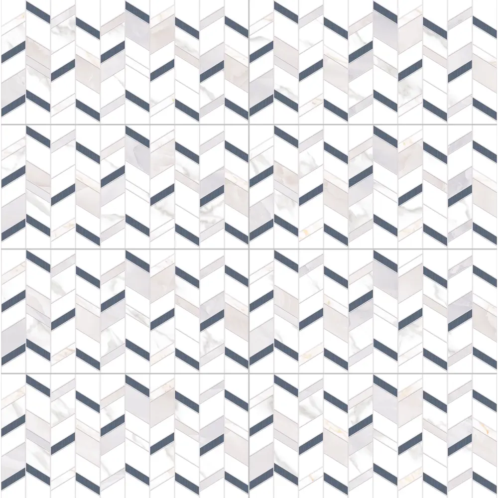 Настенная плитка KREAFORTA Mersey Denim 20x40 см 1.62 м² матовая цвет разноцветный 89413654 STLM-2100437 - Вид №2