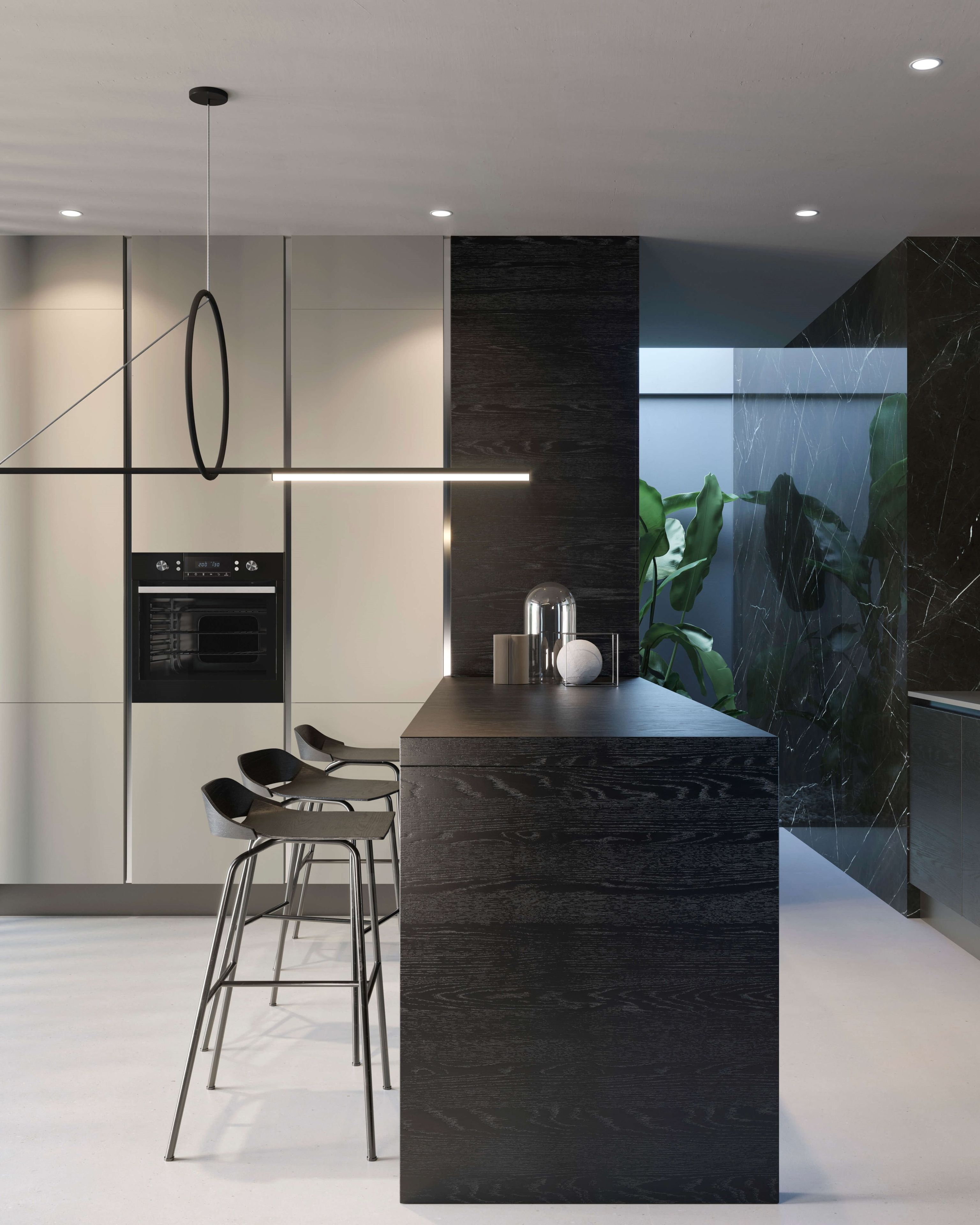 Дубовая кухня на заказ GAROFOLI Custom Kitchens ARCH-00051981 - Вид №1