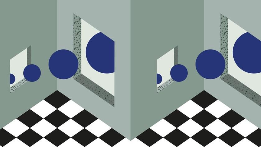 Baboon Геометрические огнестойкие виниловые обои Pattern sun-id-1411636 - Вид №2