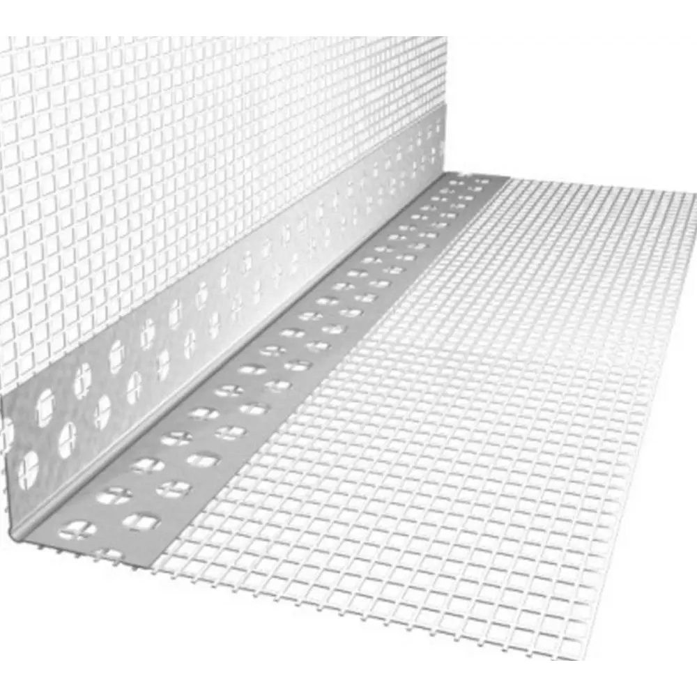 Профиль углозащитный (ПУ) ПВХ перфорированный 20x20x2500 мм 87689207 STLM-2167926 Santreyd 