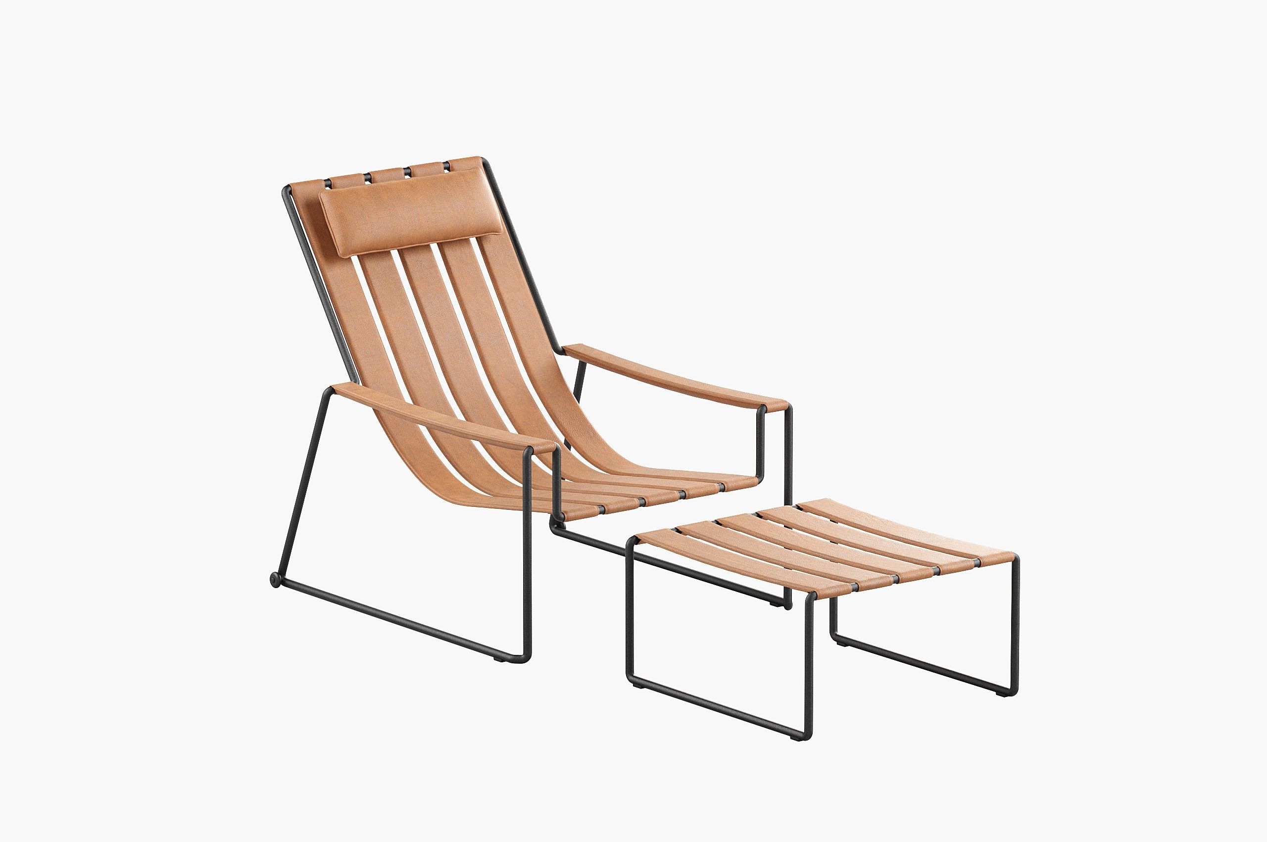 Штабелируемое садовое кресло из искусственной кожи с подголовником Royal Botania Strappy ARCH-00133820 - Вид №14