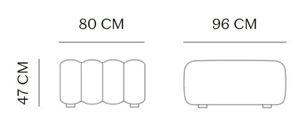 Sunbrella®прямоугольный садовый пуф NORR11 Studio Outdoor ARCH-00058094 - Вид №3