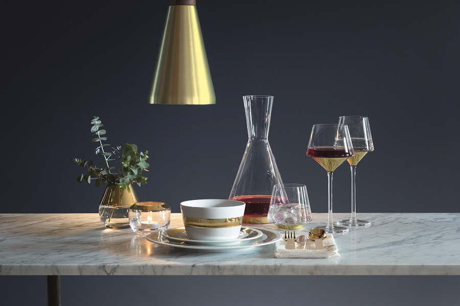 G1487-16-358 Набор из 2 бокалов для вина space 445 мл золото LSA International  - Вид №1