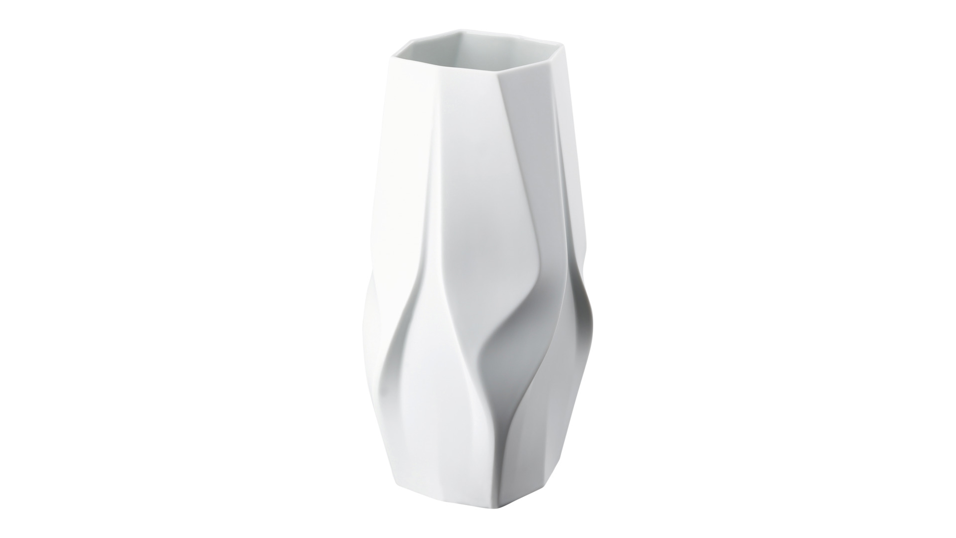 10640563 Rosenthal Ваза Rosenthal Плетение 35см, фарфор, белая, матовая (Заха Хадид) Фарфор  - Вид №1