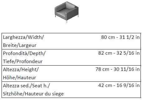 La Cividina Кожаное кресло Contract с подлокотниками Anytime sun-id-1439755 - Вид №2