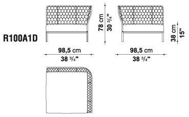 B&B Italia Outdoor Модульный угловой диван Ravel sun-id-1489537 - Вид №10