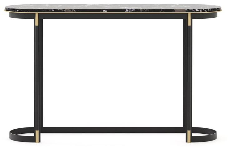 Laskasas Овальная консоль из мрамора и кованого железа Lyssa sun-id-1352759 - Вид №1