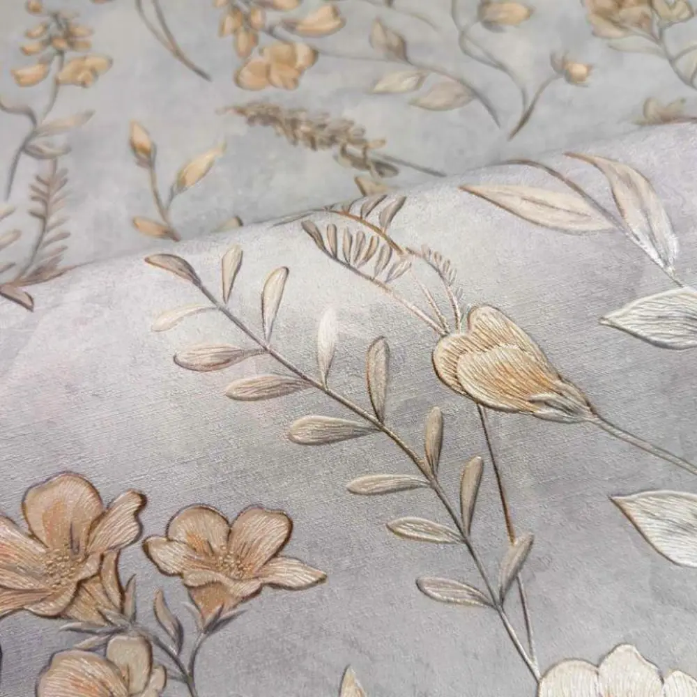 Обои флизелиновые Euro Decor Meadow серые 1.06 м ED7326-11 89441551 STLM-2127683 - Вид №3