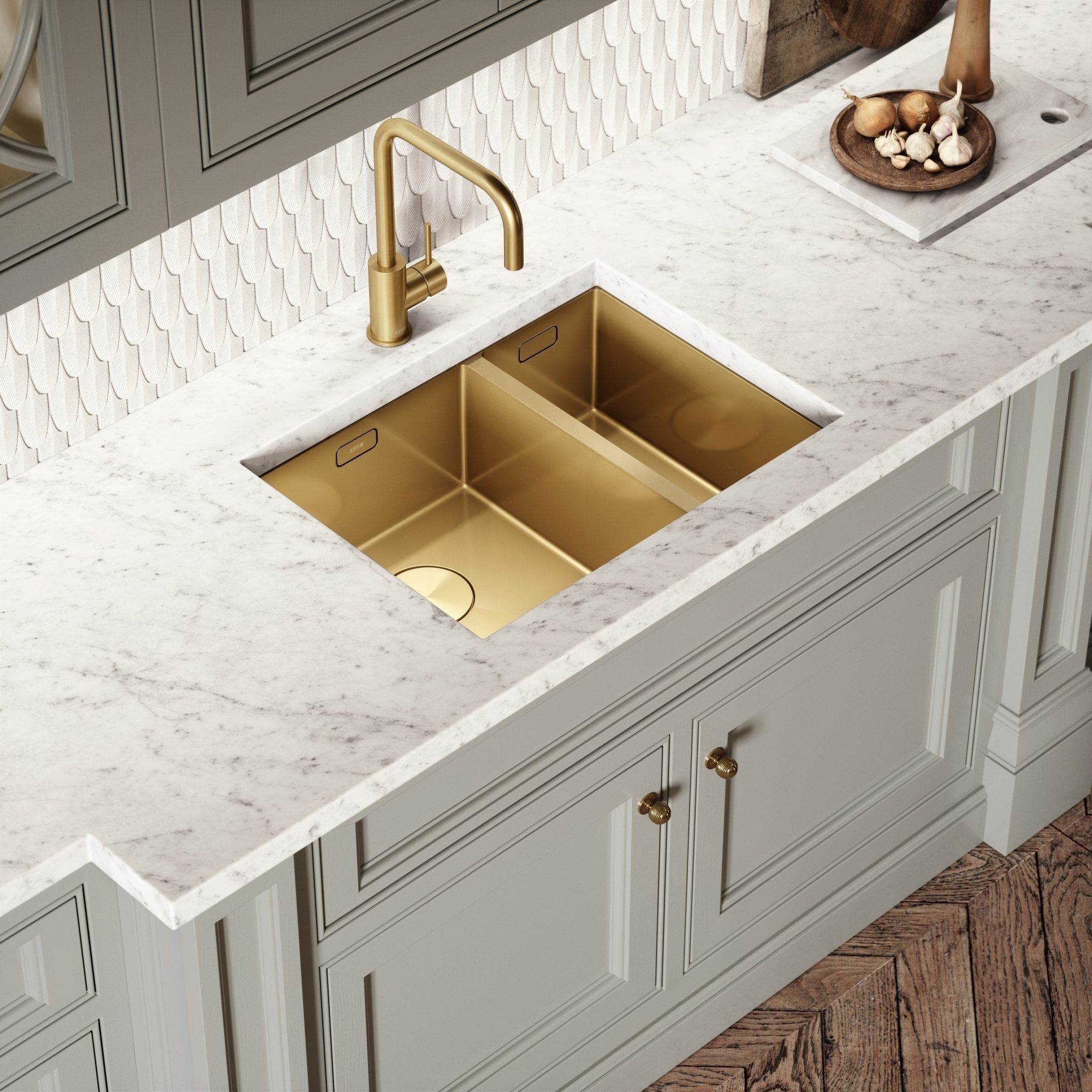 Раковина из нержавеющей стали с одной и половиной ванны LUSSO CUBO ARCH-00038543 - Вид №11