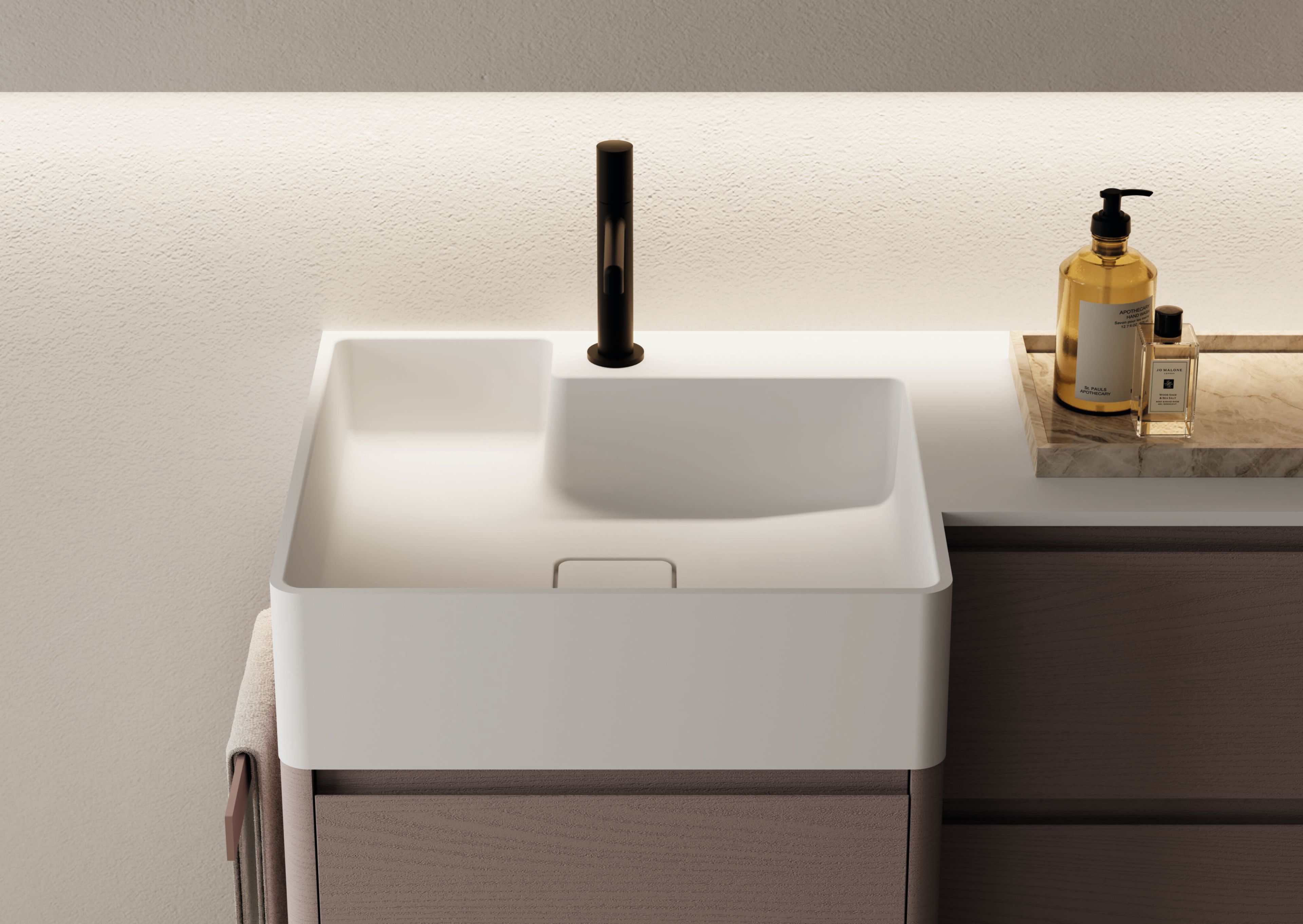 Подвесной туалетный столик с зеркалом Ideagroup Seventy Form ARCH-00121590 - Вид №2