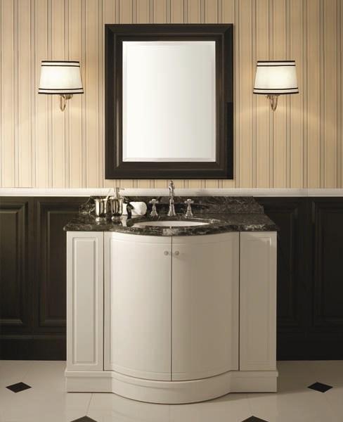 Gentry Home Тумба под умывальник из лакированной древесины одинарная Boston sun-id-1484323 - Вид №1