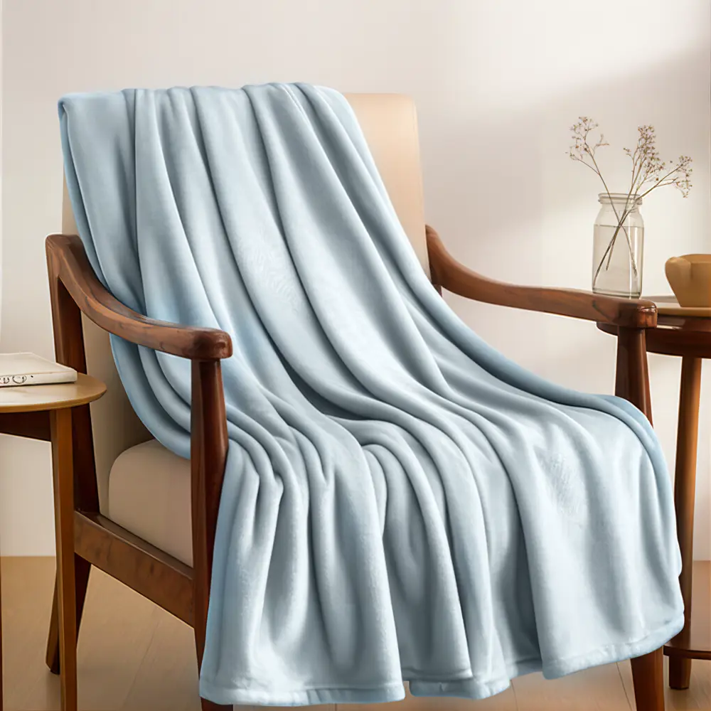 Плед INSPIRE Enalie Aqua из искусственного меха светло-голубой 83367908 STLM-1563691 - Вид №3