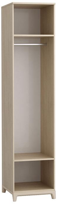 1406 Шкаф одностворчатый универсальный Сканди 60 см Жемчужно-белый R-HOME 4009261h_Жемчуг - Вид №1