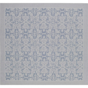 LEI_36_48_160 Скатерть голубой 160/160 50% лен 50% хлопок жаккард LEITNER